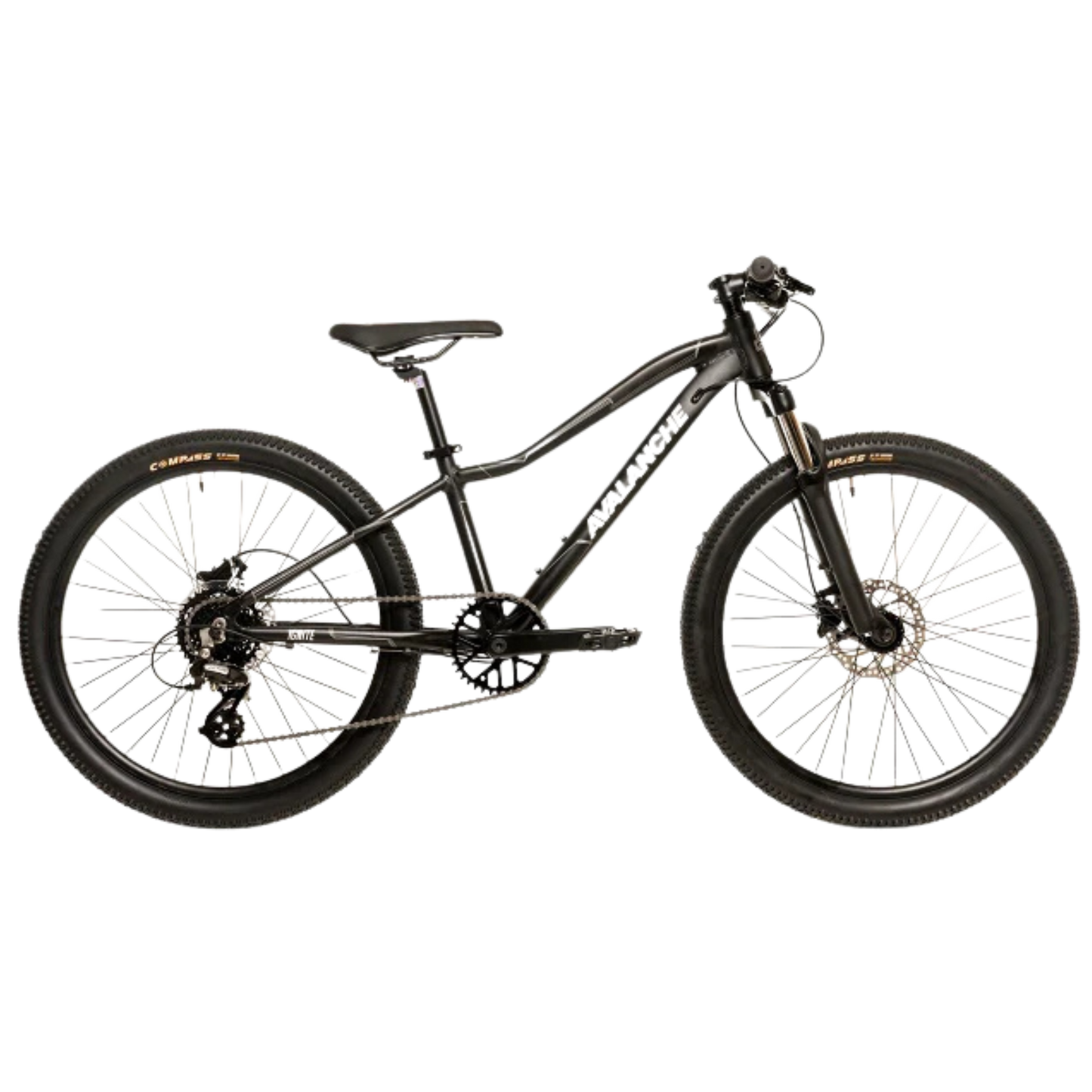 24" Avalanche Ignite Disc Matteblk / Silver