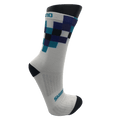 SHM Sock Check White LG 8-12