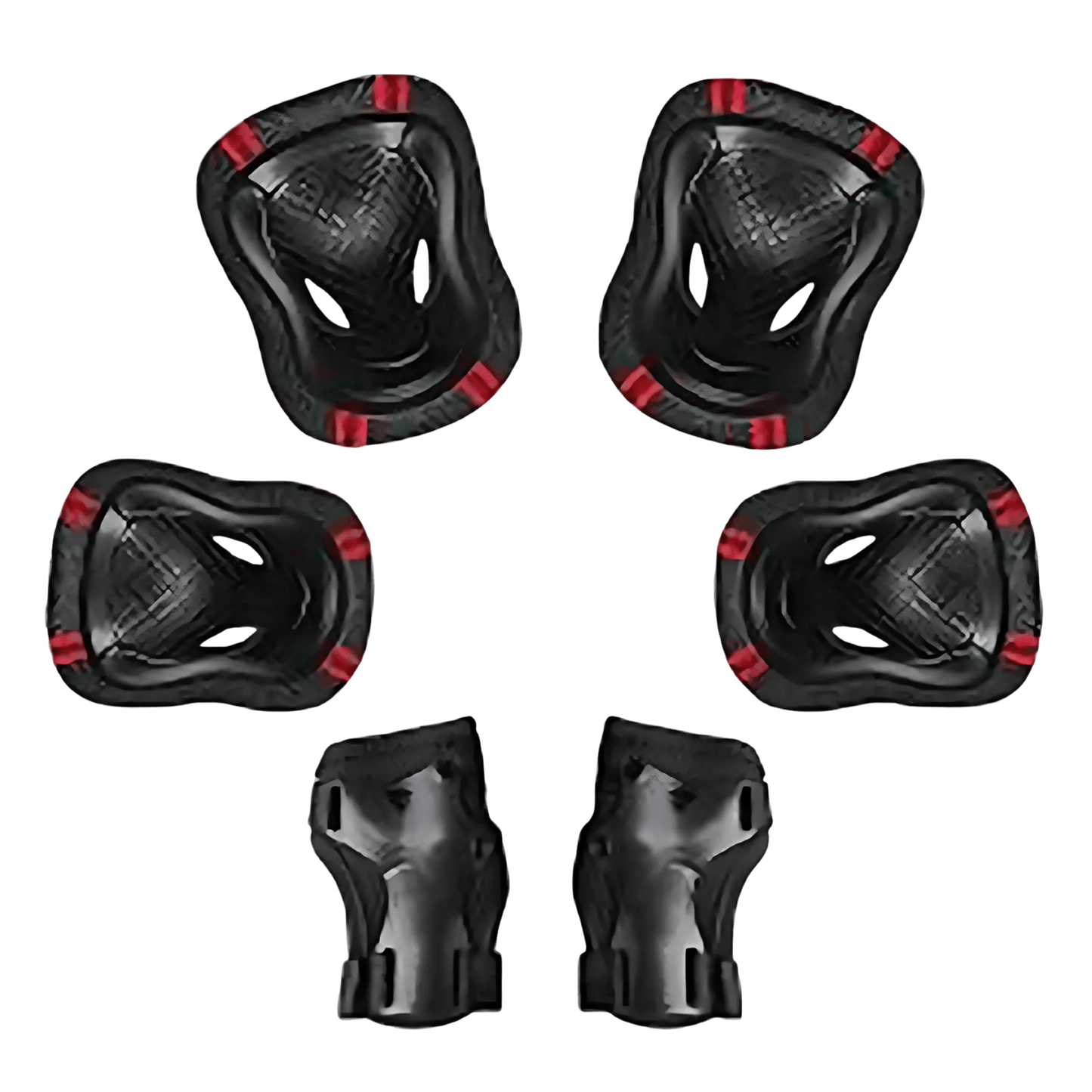 Bravvos Kids Knee/Elbow/Wrist Small Blk/Red
